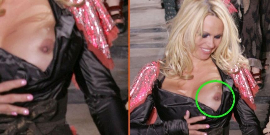 Pameli ispale grudi na modnoj reviji (Foto: Index.hr)