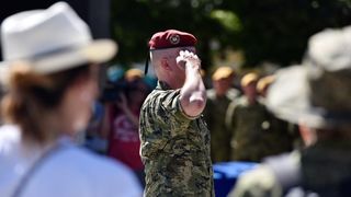 Knin: Generalna proba mimohoda uoči sutrašnje proslave 21. obljetnice VRA Oluja Knin: Generalna proba mimohoda uoči sutrašnje proslave 21. obljetnice VRA Oluja