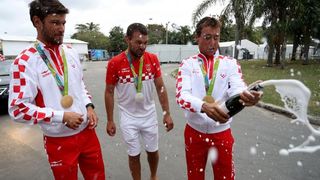 Rioe de Janeiro. Olimpijski prvaci u klasi 470, Šime Fantela i Igor Marenić. Photo. Igor Kralj/PIXSELL Rioe de Janeiro. Olimpijski prvaci u klasi 470, Šime Fantela i Igor Marenić. Photo. Igor Kralj/PIXSELL