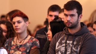 Susret studenata prve godine studija s Rektorom, foto: Iva Perinčić