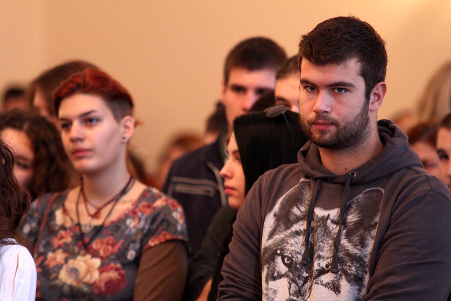 Susret studenata prve godine studija s Rektorom, foto: Iva Perinčić