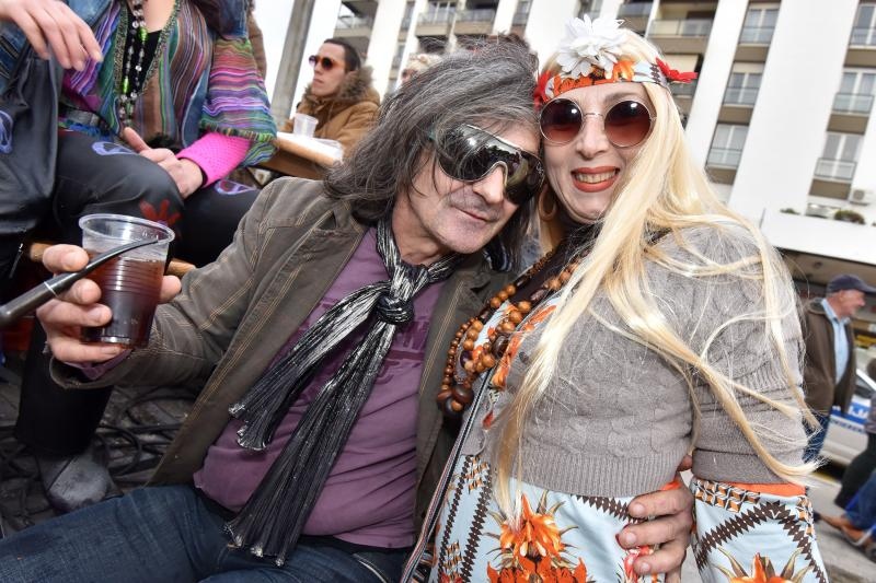 Karnevalska povorka okupila se na parkiralistu kod ‘Ljepotice’ a potom je krenula prema sredisnjem gradskom Trgu. Photo: Dino Stanin/PIXSELL