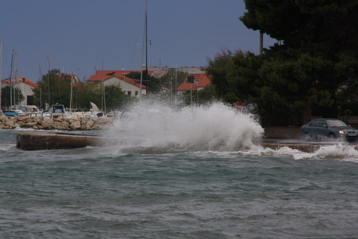 Tramontana u Zadru 26. kolovoza 2012.