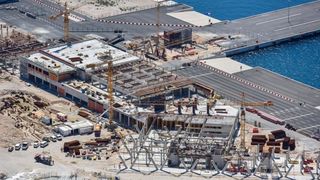 Luka Gaženica: Radovi na izgradnji putničkog terminala Luka Gaženica: Radovi na izgradnji putničkog terminala