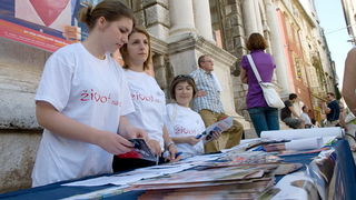 Akcija “Zivot na dar” na Narodnom trgu