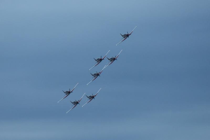 Zadar: Pozdravni prelet povodom 25. godišnjice osnutka i djelovanja eskadrile Zadar: Pozdravni prelet povodom 25. godišnjice osnutka i djelovanja eskadrile