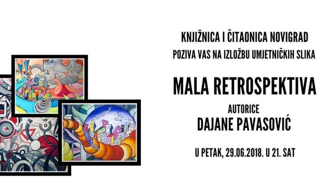 “Mala retrospektiva” Dajane Pavasović u novigradskoj knjižnici