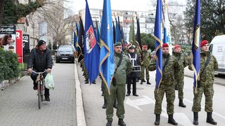 Mimohod pripadnika OSRH i MUP-a s ratnim zastavama povodom 30. obljetnice VRO Maslenica Mimohod pripadnika OSRH i MUP-a s ratnim zastavama povodom 30. obljetnice VRO Maslenica