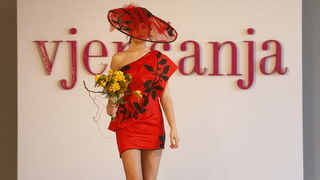 Split, 190211. 
Sajam vjencanja u hotelu Le Meridien Lav.
Na fotografiji: modna revija modeli salon Galic.
Foto: Vladimir Dugandzic / CROPIX