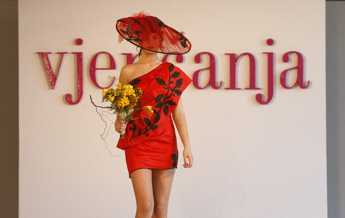 Split, 190211. 
Sajam vjencanja u hotelu Le Meridien Lav.
Na fotografiji: modna revija modeli salon Galic.
Foto: Vladimir Dugandzic / CROPIX