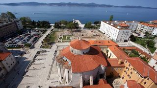 zadar, panorama sa zvonika svete stosije, donat, forum, 21.04.07.