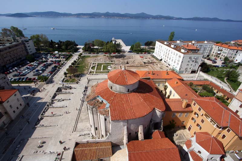 zadar, panorama sa zvonika svete stosije, donat, forum, 21.04.07.