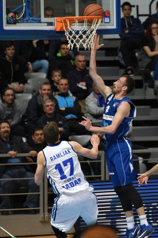 ABA liga, 26 kolo: KK Zadar – KK Sutjeska 85-83. Foto: Dino Stanin/PIXSELL