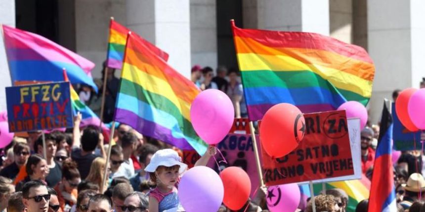 Povorka ponosa, Zagreb pride, Photo: Zeljko Lukunic/PIXSELL Povorka ponosa, Zagreb pride, Photo: Zeljko Lukunic/PIXSELL