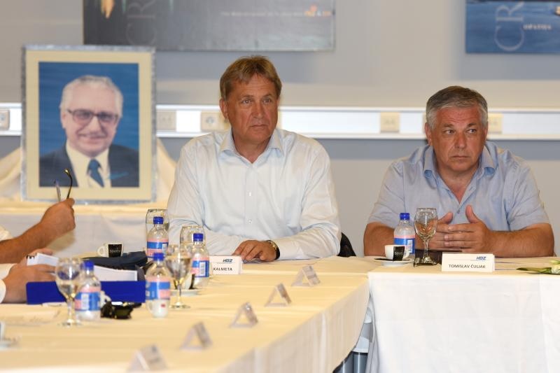 U SC Višnjik u dvorani Krešimir Ćosić održana 43. sjednica Predsjedništva Hrvatske demokratske zajednice.  Photo: Dino Stanin/PIXSELL