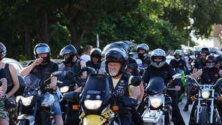 Defile bajkera ulicama Zadra u povodu 10. rođendana Moto kluba Beštije. Foto: Jadra NeveraZD Defile bajkera ulicama Zadra u povodu 10. rođendana Moto kluba Beštije. Foto: Jadra NeveraZD