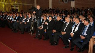 Grad Biograd na moru odrzao je svecanu sjednicu na kojoj su urucene zahvalnice zasluznim gradjanima. Sjednici su nazocili i generali Ante Gotovina i Mladen Markac koji je proglasen za pocasnog gradjanina. Photo: Dino Stanin/PIXSELL