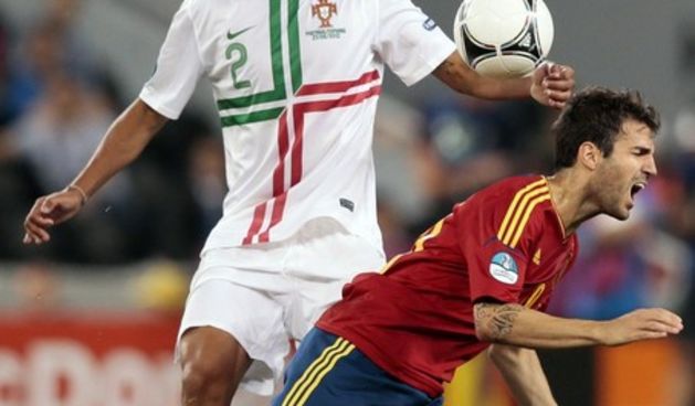 Bruno Alves i Cesc Fabregas, Foto: AP Photo