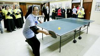 Zagreb: Sportske igre redovnica u OŠ Mato Lovrak. Photo: Goran Jakus/PIXSELL