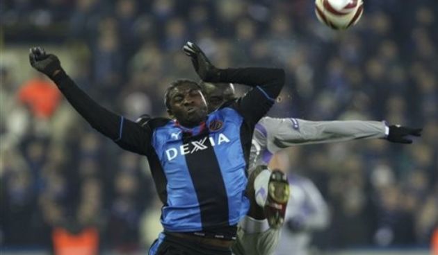 Club Brugge KV player Dorge Kouemaha, foto: AP Photo