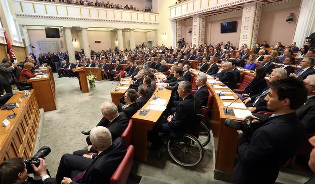 Konstituirajuća sjednica hrvatskog Sabora. Foto: Hina