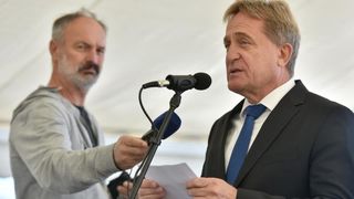 Zadar danas obiljezava 25. obljetnicu obrane Grada. 6. listopada 1991. otporom hrvatskih branitelja sprijecen je prodor srpskih snaga u grad. Kod spomen obiljezja na Dracevcu odrzan je svecani skup. Photo: Dino Stanin/PIXSELL