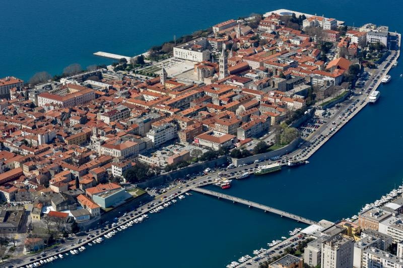 Zadar iz zraka, zračna panorama
