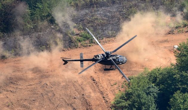 Pogledajte prva bojeva gađanja hrvatskih pilota iz kiowa warrior