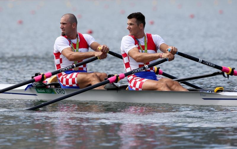Rio de Janeiro, Brazil – Braća Sinkovic, Martin i Valent, osvajači su olimpijske zlatne medalje u utrci dvojaca na pariće.  Photo: Igor Kralj/PIXSELL