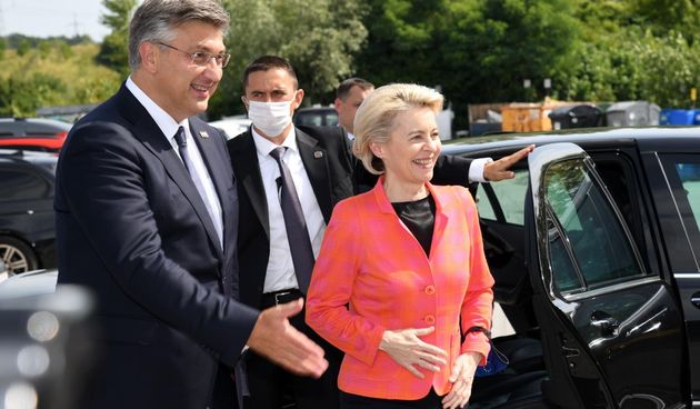 Ursula von der Leyen, Andrej Plenković u posjetu Rimac automobili