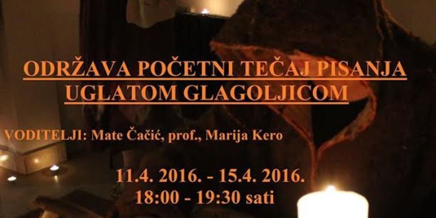 Besplatni tečaj pisanja uglate glagoljice u Arheološkom muzeju Zadar Besplatni tečaj pisanja uglate glagoljice u Arheološkom muzeju Zadar