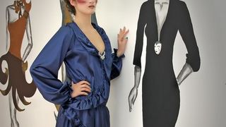 2300 kn; Haljinu dizajnira Klara Dedić: saten-svila sa Swarowski kristalima (foto: Marin Gospić)