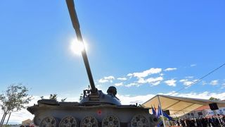 Zadar danas obiljezava 25. obljetnicu obrane Grada. 6. listopada 1991. otporom hrvatskih branitelja sprijecen je prodor srpskih snaga u grad. Kod spomen obiljezja na Dracevcu odrzan je svecani skup. Photo: Dino Stanin/PIXSELL