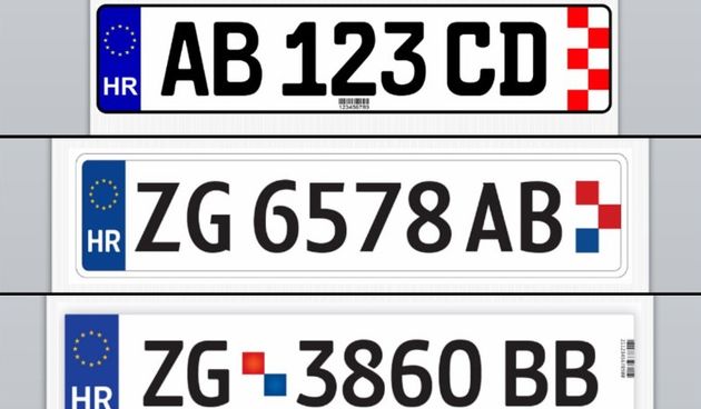 Nove registarske tablice, foto: MUP