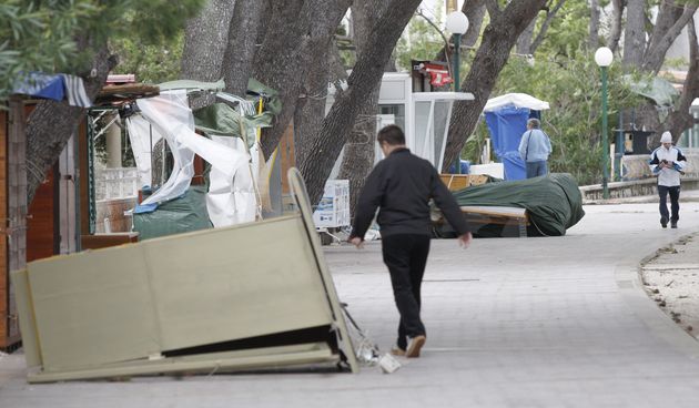 Orkanska bura u Makarskoj (Foto: Ivo Ravlic / CROPIX  )