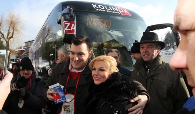 Grabar-Kitarović na ispraćaju stare godine u Fužinama, Photo: Goran Kovacic/PIXSELL