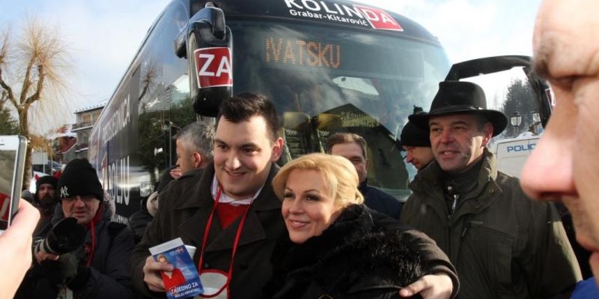 Grabar-Kitarović na ispraćaju stare godine u Fužinama, Photo: Goran Kovacic/PIXSELL
