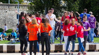Ludijada maturanata na zadarskoj rivi 17. svibnja 2016. Foto: Bojan Bogdanić