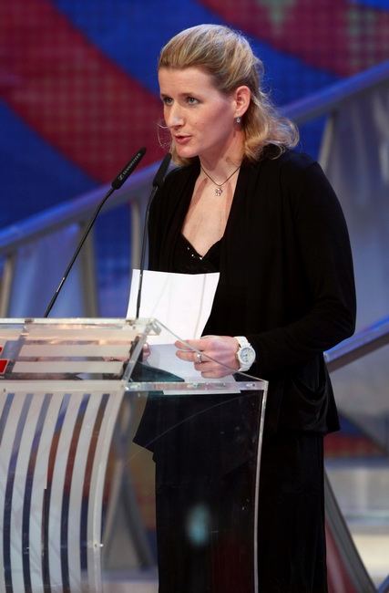 Zagreb, 261210.
HTV, studio Anton Marti, Prisavlje BB.
59. izbor sportasa 2010. godine u organizacij Sportskih novosti.
Na fotografiji: Tamara Boros.
Foto: Ronald Gorsic / CROPIX