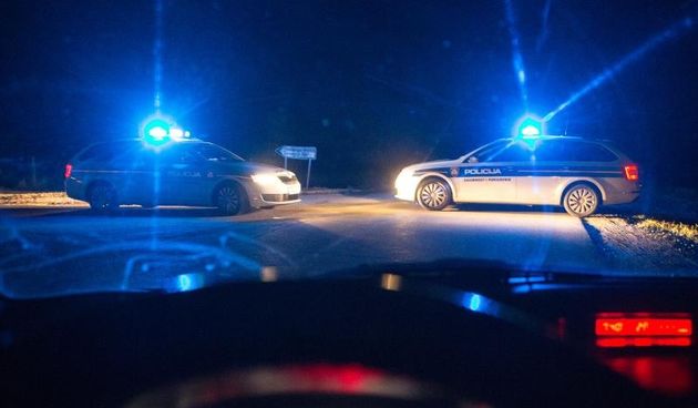 Policija, policijska vozila, očevid, prometna nesreća. Photo: Davor Puklavec/PIXSELL
