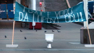 Novi performans Gradjanske akcije u Zagrebu, Foto: Gradjanska akcija