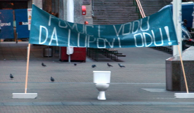 Novi performans Gradjanske akcije u Zagrebu, Foto: Gradjanska akcija