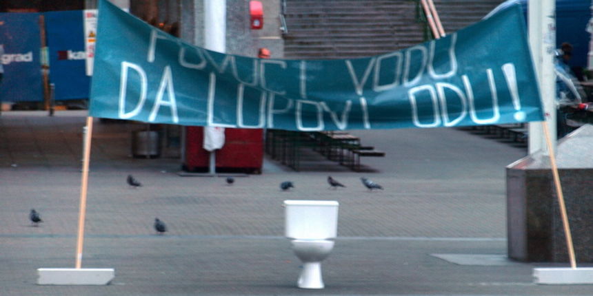 Novi performans Gradjanske akcije u Zagrebu, Foto: Gradjanska akcija