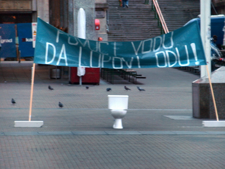 Novi performans Gradjanske akcije u Zagrebu, Foto: Gradjanska akcija