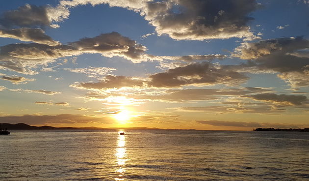 Spektakularan zalazak sunca 22. kolovoza 2016.  Foto:Mladen Malik