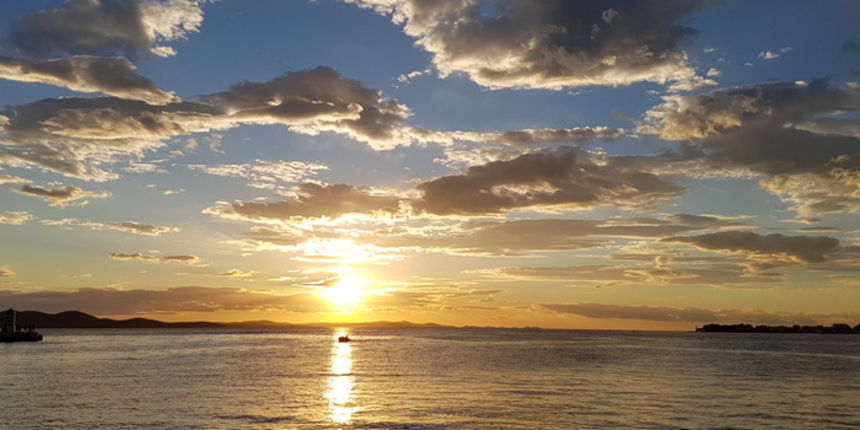 Spektakularan zalazak sunca 22. kolovoza 2016.  Foto:Mladen Malik