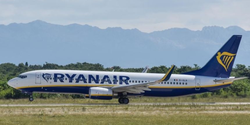 Zrakoplov Ryanaira u Zračnoj luci Zadar, Foto: Dino Stanin/PIXSELL
