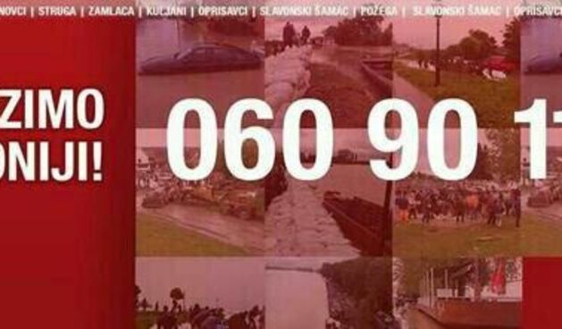 Humanitarni broj 060 90 11 – Pomozimo Slavoniji