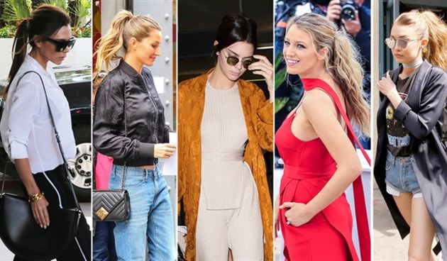 Frizura, konjski rep, celebrity