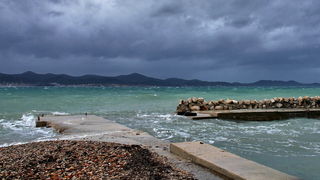 Olujno jugo u Zadru, nedjelja 6. prosinca 2020. godine